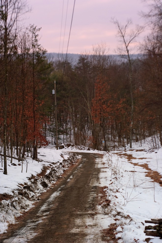 plowed driveway