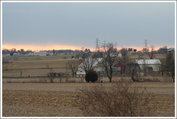 Sunset from the motel.