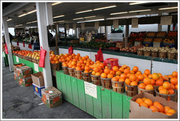 One of many produce stands.