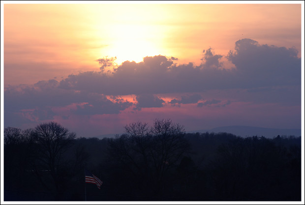 Sunset Over the Mountains