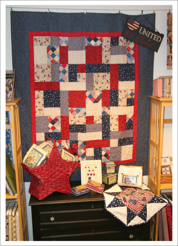 Patriotic quilt at Kelly Ann's Quilting.