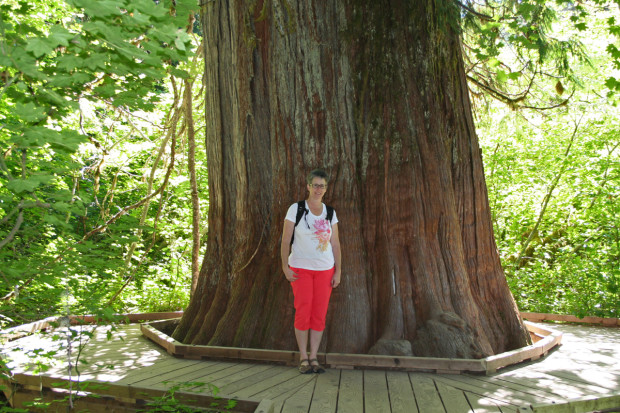 Me in front of a huge tree.