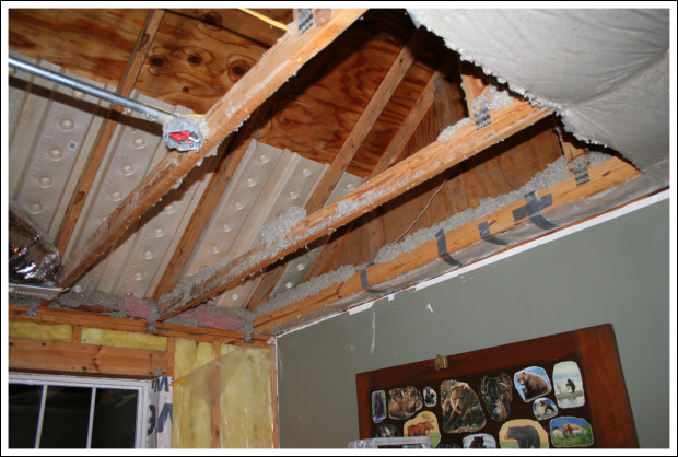 View into the attic.