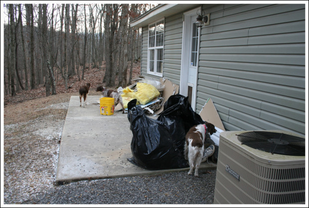 Debris from another angle.