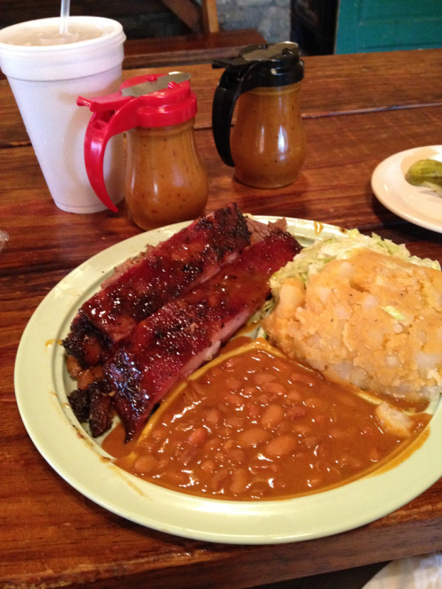 The Salt Lick Lunch (Ribs and Brisket)