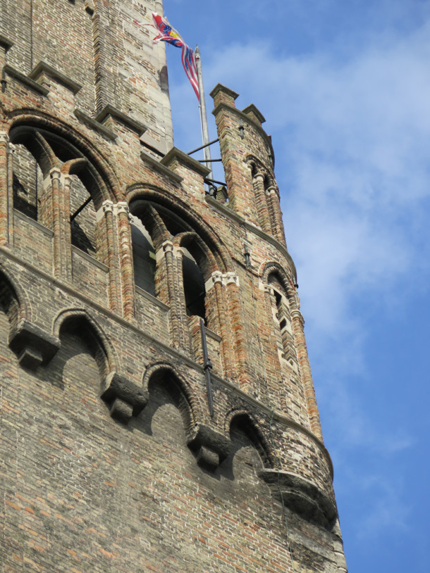 Belfort detail. In brick.