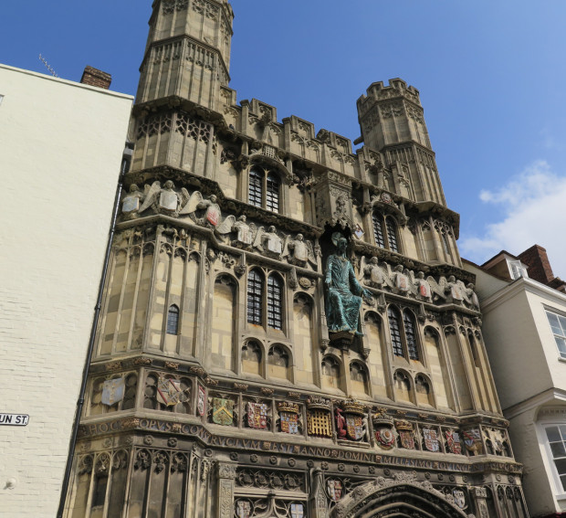 Closer look at Christ Church Gate.