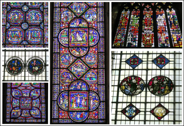 stained glass collage