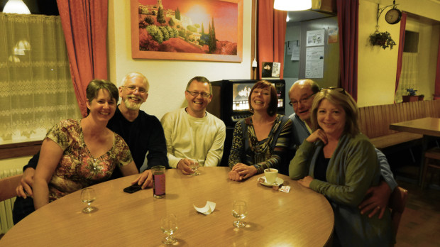 L-R, Me, Mike, Yves, Annelies, Martin, and Tammi