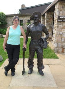 Iron Mike statue at the Big Meadows Visitor's Center.