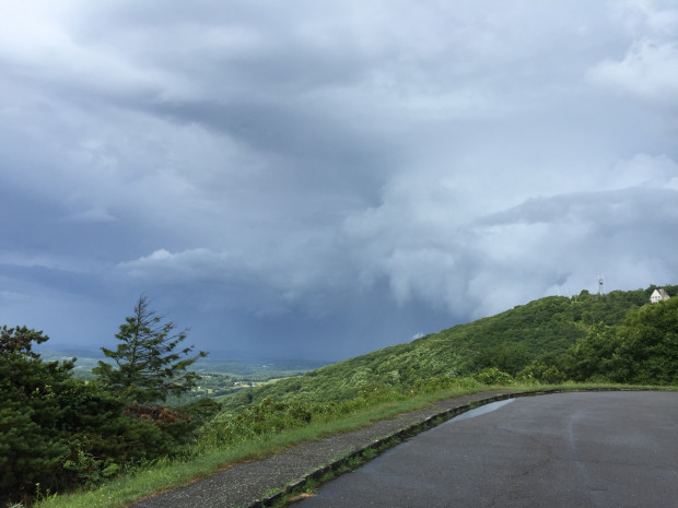 The storm I rode through.