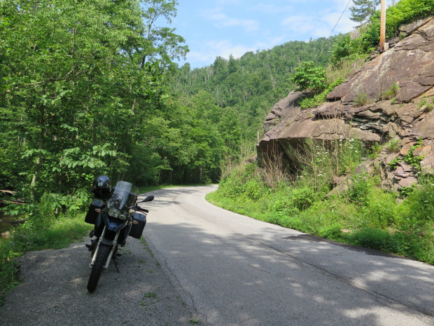 Boulder along Big Stony Creek Road.