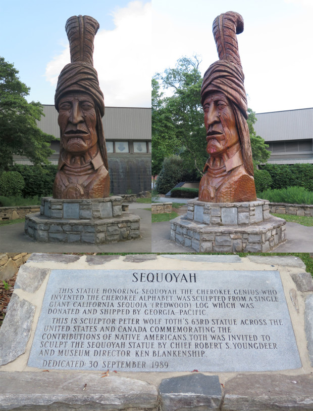 Sequoyah, one of Peter Toth's Whispering Giants