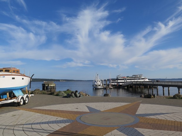 Looking out over Port Townsend Bay.