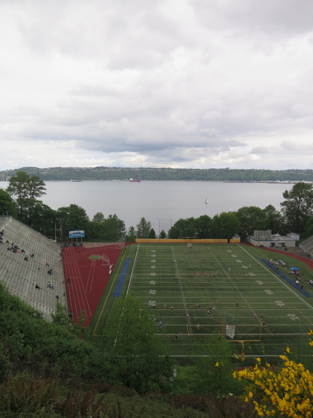 Stadium overlooks Puget Sound's Commencement Bay.