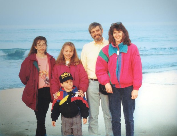 Family trip to VA Beach, about 1994.