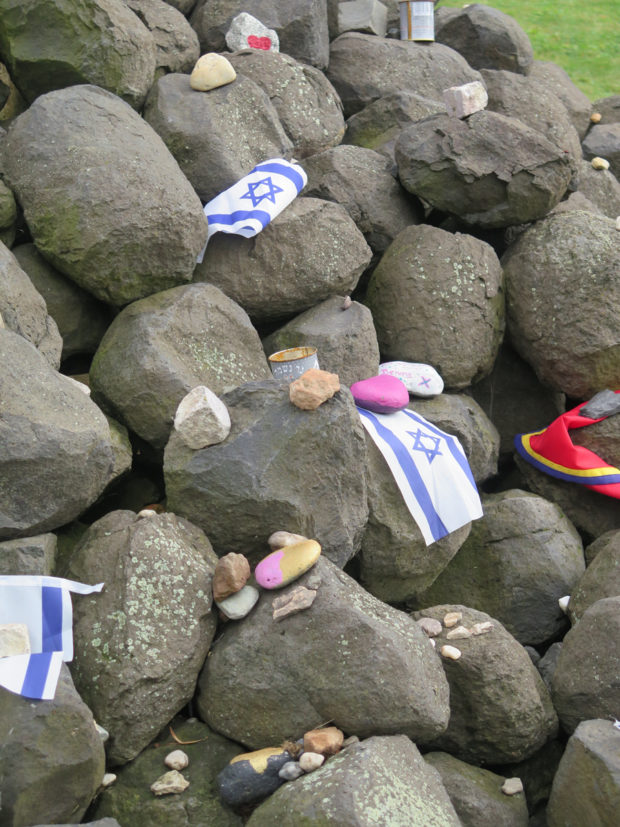 Pile of Stones beneath Star of David