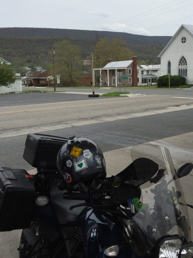 Photo captured while standing at gas pump.